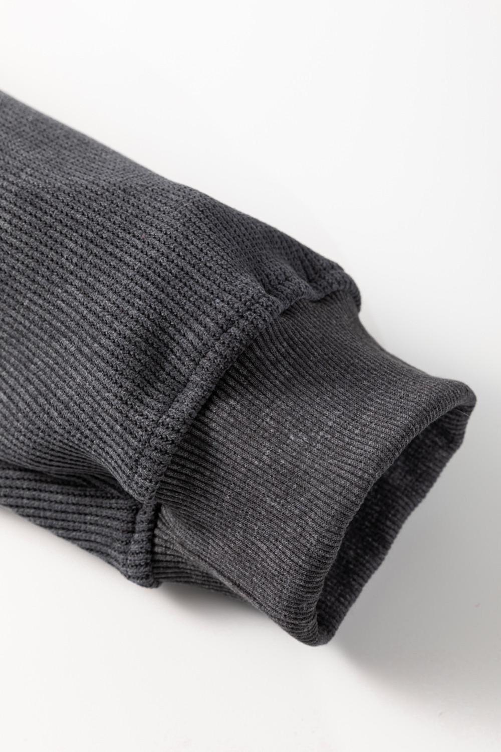 Women Gray Checkerboard Teach Graphic Corded Crew Neck Sweatshirt | Sweatshirts - Image 5